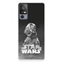 Housse pour TCL 40R 5G Officiel Star Wars Dark Vader Fond Noir pour protéger votre téléphone Coque TCL Silicone Transparent Flex