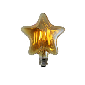 TECNOLUX EURO -LED Ampoules à filament 4W E27, éclairage LED vintage 4W Edison Hot 3000K Star TECNOLUX EURO -LED Ampoules à filament 4W E27