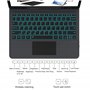 ROOFEI Étui avec clavier pour Samsung Galaxy Tab S7 FE/S8+/S7+ 12,4" : étui clavier QWERTZ tout-en-un avec support et rétroéclai
