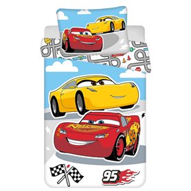 Jerry Fabrics Parure de lit Cars 100 x 135 cm, 100 % coton Jerry Fabrics Parure de lit Cars 100 x 135 cm