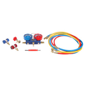 SIXTOL Mechanic AC Tester 1 | Kit de Test de climatisation | Kit manomètre | Testeur d'étanchéité | R12 R134a R22 | Service de c SIXTOL Mechanic AC Tester 1 | Kit de Test de climatisation | Kit manomètre | Testeur d'étanchéité | R12 R134a R22 | Service de c
