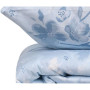 Parure de lit - 1 housse de couette 220 x 240 cm + 2 taies d'oreiller 60 x 60 cm - 100% coton renforcé - Bleu