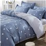 Parure de lit - 1 housse de couette 220 x 240 cm + 2 taies d'oreiller 60 x 60 cm - 65% coton