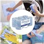 Swanky Pure&Soft Lot de 6 rouleaux à dévidage central bleus - 2 plis - Papier essuie-tout recyclé - Papier industriel pour cuisi
