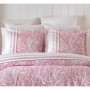 Parure de lit - 1 housse de couette 220 x 240 cm + 2 taies d'oreiller 60 x 60 cm - 100% coton renforcé - Rose