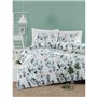 Parure de lit - 1 housse de couette 220 x 240 cm + 2 taies d'oreiller 60 x 60 cm - 65% coton