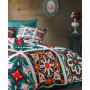 Parure de lit - 1 housse de couette 220 x 240 cm + 2 taies d'oreiller 60 x 60 cm - 100 % polyester microsatin - Vert