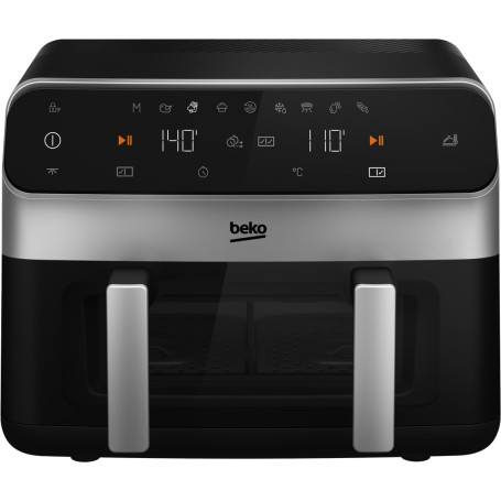 BEKO - Friteuse à air chaud - AirFryer - 2 cuves - 9.5 L