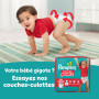 Pampers Baby-Dry Taille 4, 108 Couches, 9kg-14kg, Une Nuit Confortable Jusqu’À 100% Sans Fuites