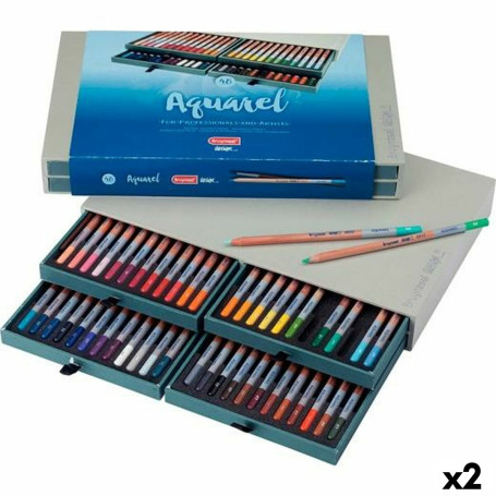 crayons de couleurs pour aquarelle Talens AqUAREL DESIGN Multicouleur 48 Pièces (2 Unités)