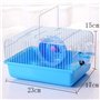 Cage de Voyage Portable pour Hamster et Petit Animal - Villa Translucide en Plastique pour Gerbille et Souris (23x17x15cm)