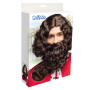 Boland 85062 - Perruque Roi avec barbe pour adultes, coiffure en cheveux synthétiques pour une fête à thème ou le carnaval, acce