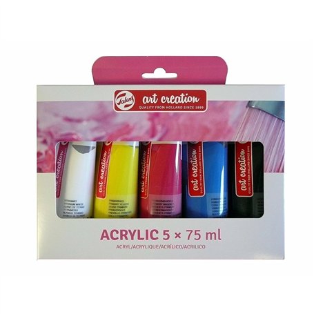 Set de peinture acrylique Talens Art Creation Multicouleur 75 ml 5 Pièces