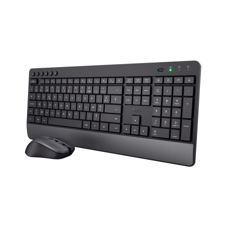 Trust Trezo Clavier Souris sans Fil AZERTY Belge