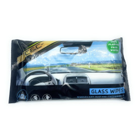 C&C automotive lingettes nettoyantes pour vitres voiture, pare-brise, vitrage auto, lot de 40 lingettes, glass wipes C&C automotive lingettes nettoyantes pour vitres voiture