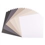 Florence Papier Cartonné 72 Feuilles de 30,5 x 30,5 cm en 24 Couleurs – Grand Lot de Papier Scrapbooking pour Loisirs Créatifs, 