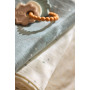 Jollein Lot de 3 Serviettes en Mousseline pour bébé - Twinkling - Vert mer - 70 x 70 cm - 100% Coton - Lingettes pour bébé - Cer