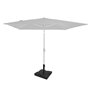 VONROC Pied de Parasol Carré 42x42cm Noir - Base Solide 20kg - Pied de Parasol en Béton et Acier en Poudre - pour Parasols Rosol