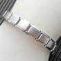 Eligo Jewellery Quiges - 9mm Italian Style Charm Link Module en Acier Inoxydable Bracelets Matt Les Charme Bracelets de Style It