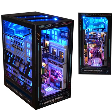TOPBSFARNY Support de livre en bois 3D Puzzle DIY Maison de poupée Serre-livres en bois Nook Modèle de construction pour adolesc