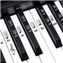 Autocollants pour notes de piano + clavier pour 49 | 61 | 76 | 88 touches + Ebook gratuit | kit complet premium pour touches noi