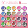 ZMILLA® Lot de tatouages à paillettes bio pour enfants (20 couleurs | 100 pochoirs) pour fille – Tatouages pailletés avec 2 pinc