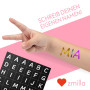 ZMILLA® Lot de tatouages à paillettes bio pour enfants (20 couleurs | 100 pochoirs) pour fille – Tatouages pailletés avec 2 pinc