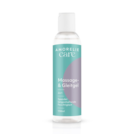 AMORELIE Care - Gel de massage et lubrifiant 2 en 1 à base d'eau (150 ml)