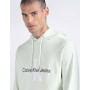 Calvin Klein Jeans Homme Sweat à Capuche Seasonal Monologo Regular avec Capuche, Vert (Canary Green), S