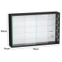 VDD Vitrine Debout vitrine Murale Suspendue - Portes coulissantes - 75 x 55 x 12 cm
