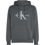 Calvin Klein Jeans Homme Sweat à Capuche Seasonal Monologo Regular avec Capuche, Gris (Endless Grey), 4XL