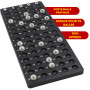 Jeu de Bingo Tambour en métal 18 Billets de Bingo 75 Boules de Bingo 150 jetons Plateau de Jeu + 500 Cartes de Bingo Noir Adulte