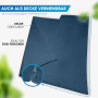NORDMUT® Sac de couchage en microfibre ultra léger - Sac de couchage d'été - Petit encombrement et respirant - Sac de couchage f
