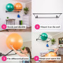 Support Pour Ballons D'exercice | Organisez Vous | Support Mural Pour Ballons | Support Ballons De Yoga | Support Pour Ballons D