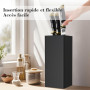 Vonsera Bloc Couteaux Cuisine, Porte Couteau Vide avec Lattes Flexibles, Universel Range Couteaux de Cuisine pour 8 Couteaux de