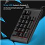 Clavier numérique USB 3 Couleurs étanche à 19 Touches