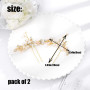 IYOU mariée fleur épingles à cheveux strass or mariée pinces à cheveux perle accessoires de cheveux de mariage pour femmes et fi