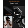 Spigen Rugged Armor Coque Compatible avec Samsung Galaxy Watch 8 40mm (2025) - Noir Mat