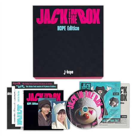 j-hope - [Jack In The Box] (HOPE Edition) Photo Book + CD + Lyric Book + Paper Toy + Paper Toy User Guide + Sticker Pack + Poste