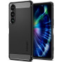 Spigen Rugged Armor Coque Compatible avec Sony Xperia 1 VI - Noir Mat
