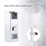 Support de curseur de pomme de douche pour barre de curseur carrée ABS Chrome mural tête de rail réglable salle de bain douche à