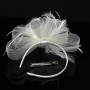 Bibi pour femme - Chapeau vintage - Voile de mariée - Accessoire de cheveux - Plume - Voile de banquet - Accessoire de cheveux é