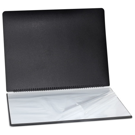 Liquidraw A3 Art Portfolio Case for Artists with 20 Sleeves Insert Storage Spiral File Portfolio Folder For Artistes