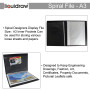 Liquidraw A3 Art Portfolio Case for Artists with 20 Sleeves Insert Storage Spiral File Portfolio Folder For Artistes, Architects