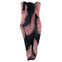 Paréo Plage Femme Serviette de Plage Sarong Drap Pareo Ethnique Bain Mer Beach Cover Up Wrap Skirt Coton Noir Rouge 110 x 160 cm