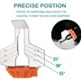 Kit de fixation d'affûtage pour tronçonneuse – 8 pièces avec guide d'angle et lime à meuler diamantée, outil électrique pour le