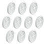 Gedotec grille de ventilation ronde pour ventilation | 10 pièces grilles d'évacuation d'air blanc 44 mm | Intérieur et extérieur
