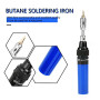 Fer à souder au gaz sans fil Butane gaz chalumeau fer à souder pistolet à souder stylo outil 1300 (bleu)