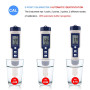 Haofy Testeur d'eau 5 en 1 Testeur Multifonctionnel de qualité de l'eau, TDS/EC/Salinité/PH/Température numérique pour Eau Potab