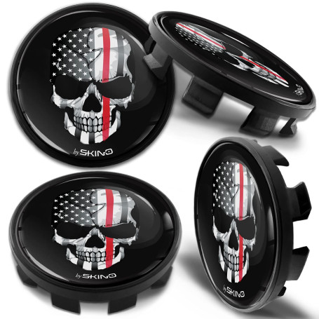 Biomar Labs Lot de 4 x 68 mm Cache-Moyeux Compatible avec BMW Centre de Roue 36136783536 pour Enjoliveurs Alliage Jantes Drapeau